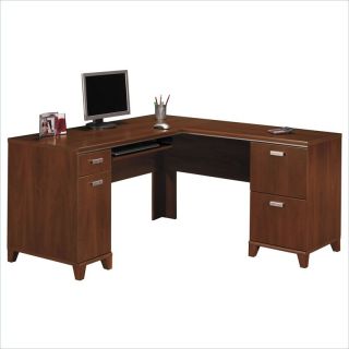 Bush Furniture Tuxedo L Shape Wood Hansen Computer Desk