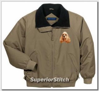 Cocker Spaniel Embroidered Challenger Jacket Any Color