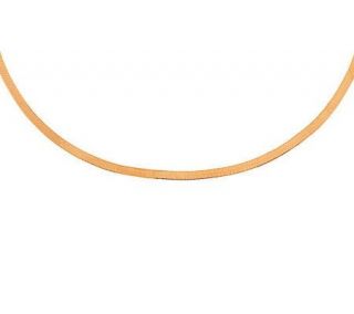 Milor 16 Polished Herringbone Necklace, 14K Gold 4.00g —