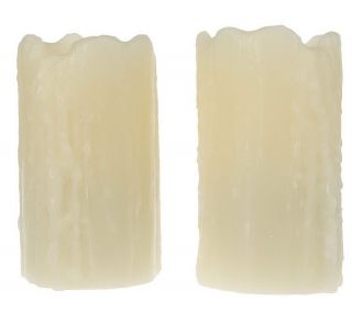 CandleImpressio Set of 2 ScenteFlameless Melted Wax Design Candles