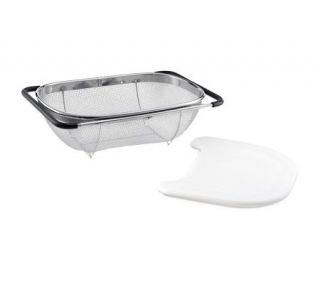 Polder Expandable Sink Strainer with Cutting Board —