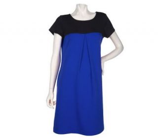 SC by Sara Campbell Color Block Ponte Knit Dress —