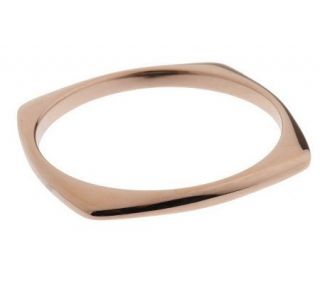 Simona Collini Steel Square Polished Bangle Bracelet —