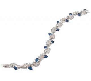 Jacqueline Kennedy Simulated Sapphire Bracelet —