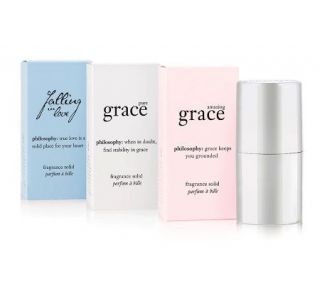philosophysolid fragrance trio amazing grace, pure grace & falling in 