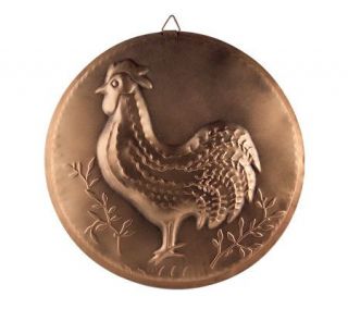 Copper Toned Rooster Hanging Wall Accent by Valerie —