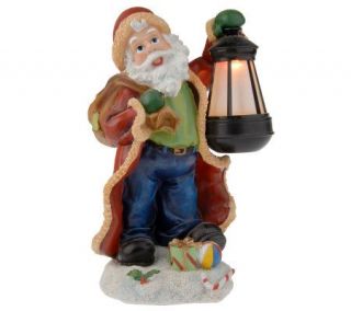 Solar Powered Snowman or Santa Claus Color Changing Hanging Lantern 
