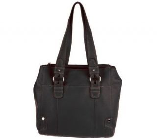 Tignanello Pebble Leather Double Handle Tote Bag —