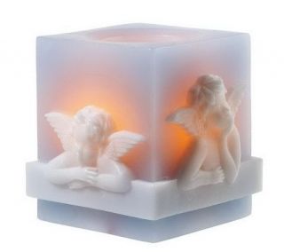 CandleImpressio Embossed Cherub FlamelessCandle with Timer —