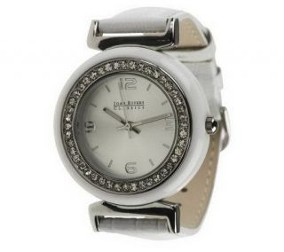 Joan Rivers Lap of Luxury Bezel Strap Watch —