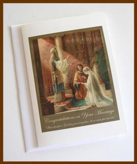 Catholic Religious Greeting Card ♥ Congratulations on Your Marriage