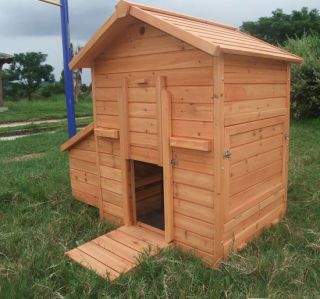 Pawhut Deluxe wood Chicken Coop poultry Hen House Rabbit Hutch