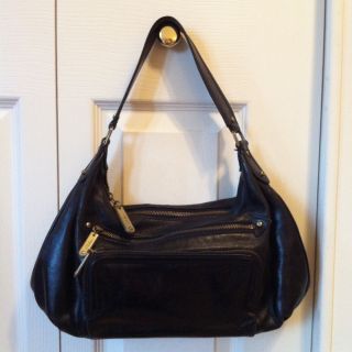 Cole Haan Leather Black Purse Handbag