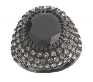 Joan Rivers Seriously Chic Pave Accented Cocktail Ring   J260927