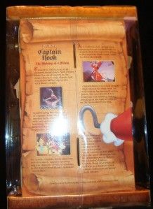 Disney Collector Dolls Captian Hook 1999 Mattel Unique Certificate