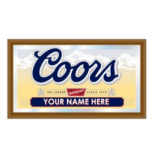 coors original mirror features coors original banquet beer logo