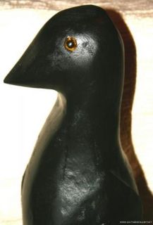 Big Joe Mccuaig Folk Art Wood Carving Crow Outsider