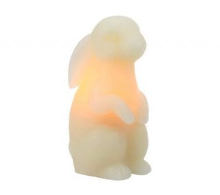 Candle Impressions Crouching Bunny Flameless Candle & Timer — 