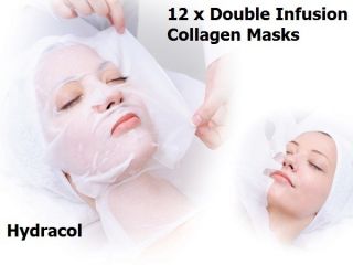 12 x Silk Collagen Face Mask Hydrating Anti Wrinkle Anti Age Serum