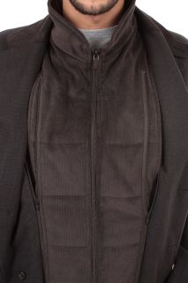 CORNELIANI Man Jacket with Removable Vest Brown Size 54 Original