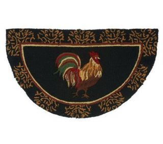 Rooster 40 x 24 Hooked Accent Rug by Valerie —