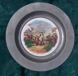  Carson Pilkington England Pewter Plate Cornwallis Trumbull