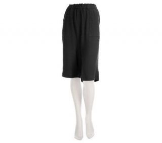 Susan Graver Gauze Pull on Shorts with Pockets —