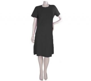 Denim & Co. Stretch Short Sleeve Knit Dress —