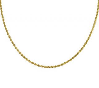 EternaGold 30 Solid Rope Chain Necklace, 14K Gold, 9.5g —