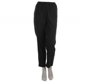 Denim & Co. Regular Classic Waist Moleskin Pants w/ Side Pockets