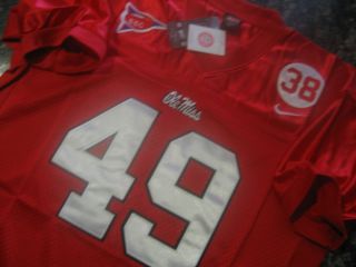  49 Patrick Willis College Throwback w Dual Patch Sewn Jersey 52
