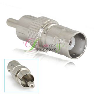 10x BNC Female to RCA Male Coax Connector Adapters Plug