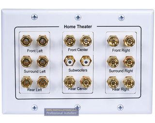  Surround Sound Speaker 3 Gang Wall Plate Guaranteed in Stock