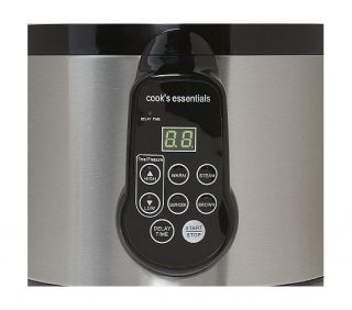 Cooks Essentials 4 Qt Digital Stainless Steel Pressure Cooker