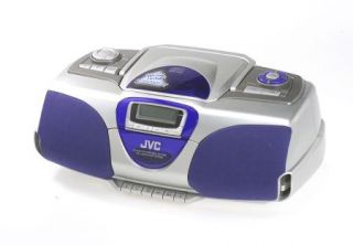 JVC Portable AM/FM CD and Cassette Player —