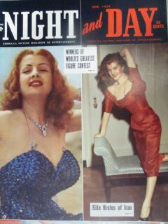  and Day Pin Up Girl June 1954 Tempest Storm and Corinne Calvet