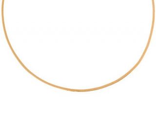 Veronese 18K Clad 16 Herringbone Chain Necklace —