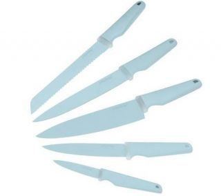 Prepology 5 pc. Nonstick Knife Set with Protective Sheaths —