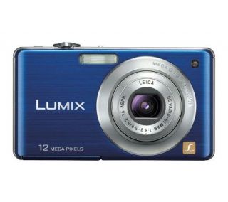 Panasonic Lumix DMC FS15 12MP Digital Camera  Blue —