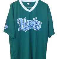 Astros Corpus Christi Hooks Green Baseball Jersey XL