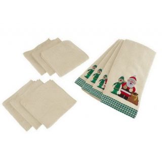 Don Aslett 10 pc Seasonal Microfiber Kitchen Towel & Cloth Set