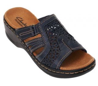 Clarks Bendables Lexi Bark Leather Sandals w/ Straps   A222646