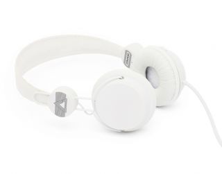 Coloud Colors White DJ Style Headphones w Mic for iPhone Mp3 Players