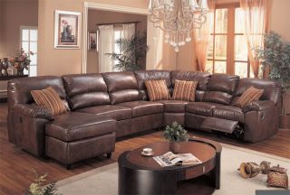 5pc Sectional Leather Full Bed Recliner Sofa BQ S801P2