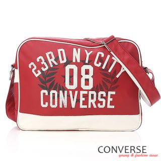 BN Converse Unisex Shoulder Messenger School Bag Red
