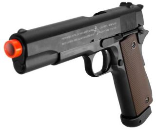 Licensed Colt M1911 A1 Gas Airsoft Handgun 370 FPS Full Size Metallic