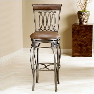 Hillsdale Montello 28 Counter Height Swivel Faux Leather Bar stool
