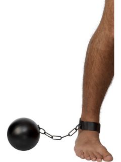 Adult Ball and Chain for Convicts and Bucks Smiffys Fancy Dress