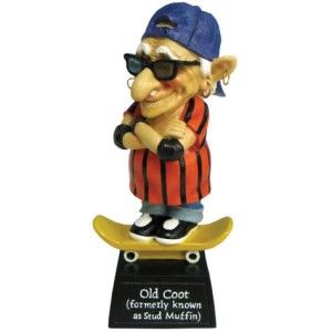 old coots 12678 skateboarder stud muffin figurine