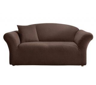 Sure Fit Stretch Greek Key Sofa Furniture Cover —